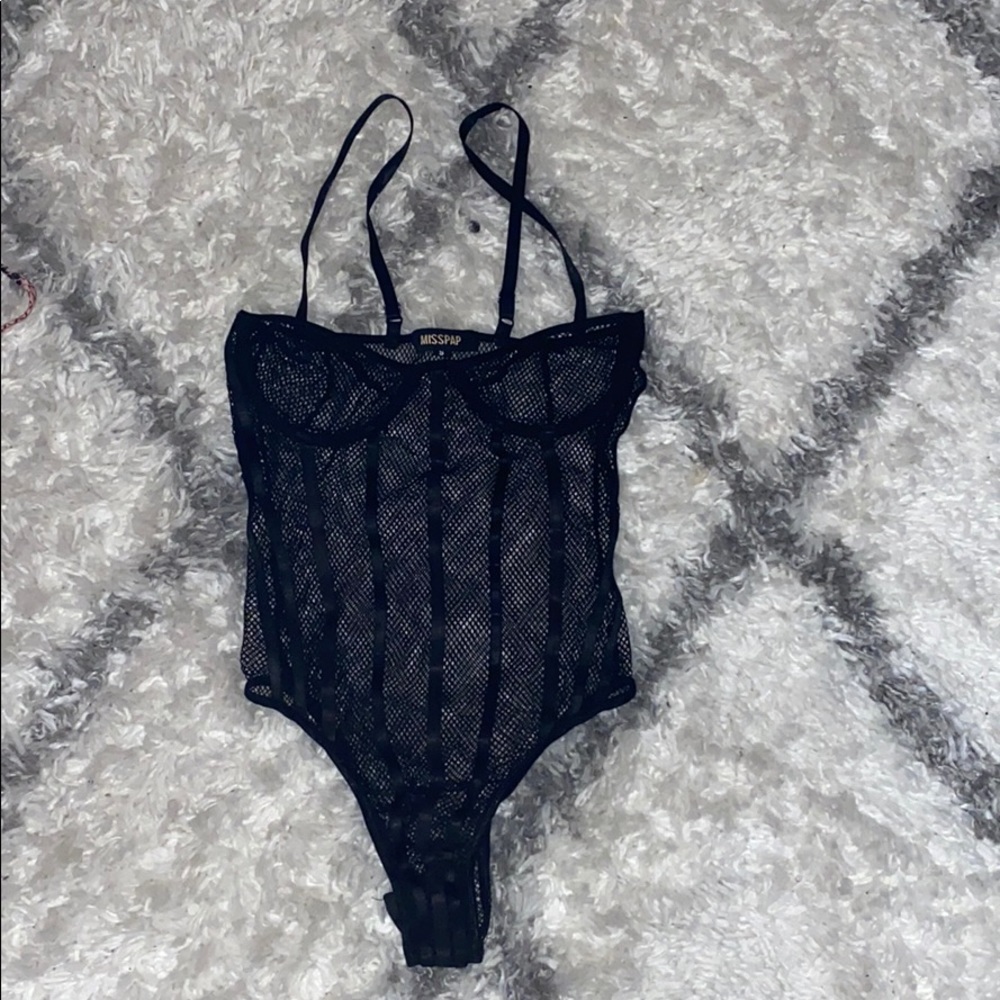 Sexy Black Net Body suit